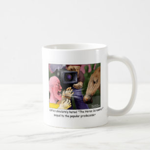 Het paard schreeuwt Grappige T-shirts Cadeaubonnen Koffiemok