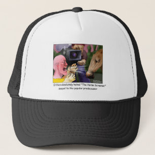 Het paard schreeuwt Grappige T-shirts Cadeaubonnen Trucker Pet