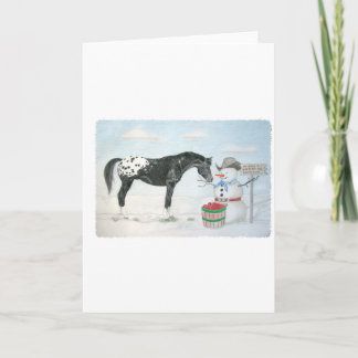 Het paard van Appaloosa met rechthoekige Feestdagen Kaart