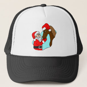 Het Paard van de Kerstman Trucker Pet