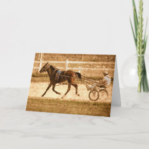 Het Paard van het Ras van Standardbred, Grunge Kaart