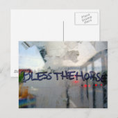 het paard zegenen briefkaart (Voorkant / Achterkant)