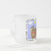 Het paard zegt T-shirts en Giften hinnik Matglas Koffiemok (Voorkant links)