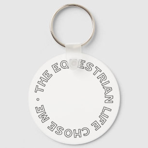 Het paardenleven koos voor een moderne paardenrend sleutelhanger