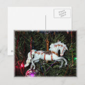 Het paardornament van de carrousel briefkaart (Voorkant / Achterkant)