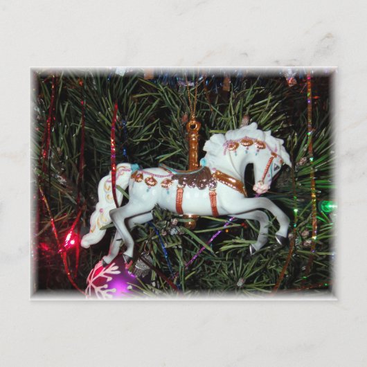 Het paardornament van de carrousel briefkaart (Voorkant)