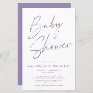 Het Paarse Baby shower van de Lavender van de begr