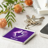 Het Paarse echtpaar Sleutelhanger (Zijkant)