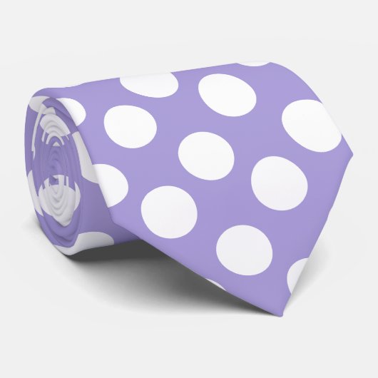 Het paarse en Witte Stropdas van de Stip (Opgerold)