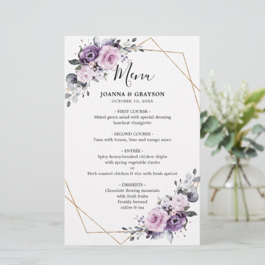 Het Paarse Geometrische Weddenschap van Dusty Bloo (Staand voorkant)