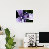 Het paarse Poster van de Iris (Thuiskantoor)