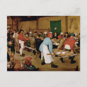 Het paashuwelijk van Pieter Bruegel in de Ouder Briefkaart