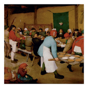 Het paashuwelijk van Pieter Bruegel in de Ouder Perfect Poster