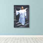 Het paasverhaal verpakte canvas afdruk (Insitu (Houten vloer))