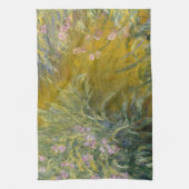 Het pad door de Irises - Claude Monet Theedoek (Verticaal)