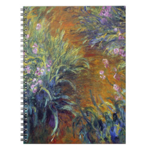 Het pad door de Irises door Claude Monet Notitieboek
