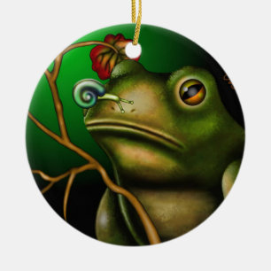 Het pad en de slak II Keramisch Ornament