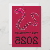 Het pad van de slang: kunst van het maannieuwjaar kaart (Achterkant)