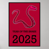 Het pad van de slang: maannieuwjaarskunst Stap in Poster (Voorkant)