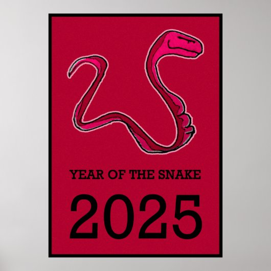 Het pad van de slang: maannieuwjaarskunst Stap in Poster (Voorkant)