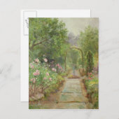 Het pad van de tuin briefkaart (Voorkant / Achterkant)