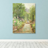 Het pad van de tuin canvas afdruk (Insitu (Houten vloer))