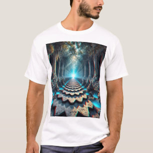 Het pad van oneindigheid: de afdaling van de krist t-shirt