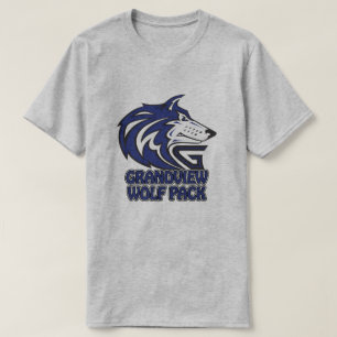Het Pak T van de Wolf van de Middelbare school van T-shirt