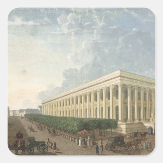 Het Palais de la Btice Vierkante Sticker (Voorkant)