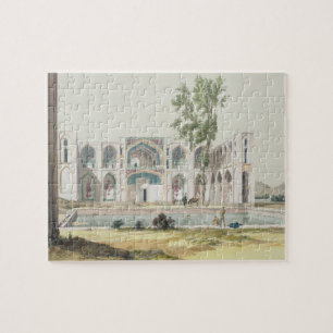 Het paleis Tchar-Bag in Isfahan, Persia, bord Legpuzzel