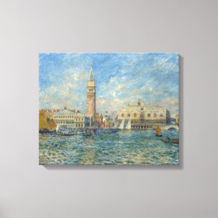 Het paleis van de Doge, Venetië - Pierre-Auguste R Canvas Afdruk