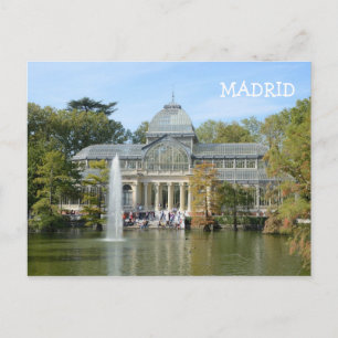 Het Paleis van het kristal, Madrid Briefkaart