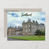 Het Paleis van Holyroodhouse Edinburgh Schotland Briefkaart (Voorkant / Achterkant)