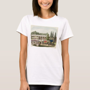 Het paleis van Tippoo Sahib (1749-99), gegraveerd T-shirt