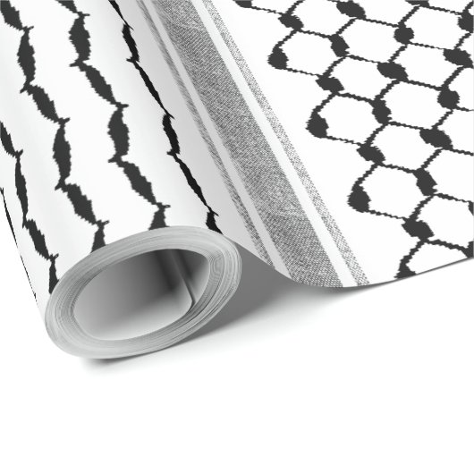 Het Palestijnse Arabisch Kufiya Pattern Gepersonal Cadeaupapier (Rol Hoek)