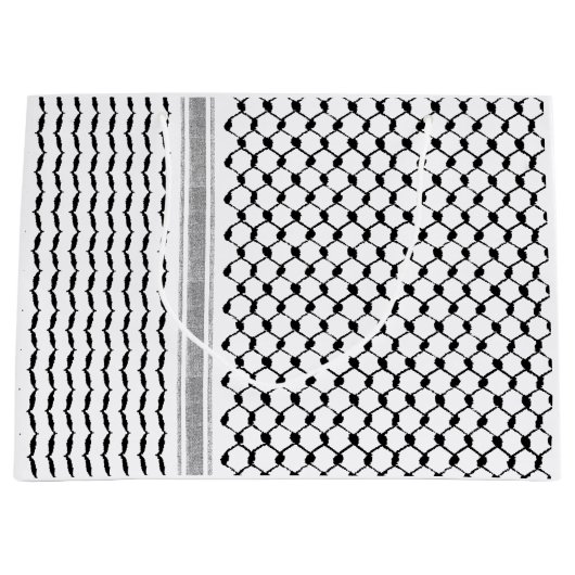 Het Palestijnse Arabisch Kufiya Pattern Gepersonal Groot Cadeauzakje (Voorkant)