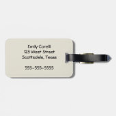 Het Palet van de Kunstenaar van de Schilder Kleurr Bagagelabel (Achterkant horizontaal)