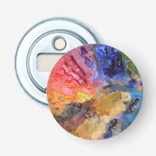 Het Palet van de Kunstenaar van de Schilder Kleurr Button Flesopener