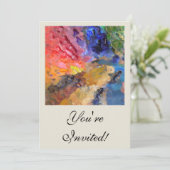 Het Palet van de Kunstenaar van de Schilder Kleurr Kaart (Staand voorkant)