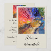 Het Palet van de Kunstenaar van de Schilder Kleurr Kaart (Voorkant / Achterkant)