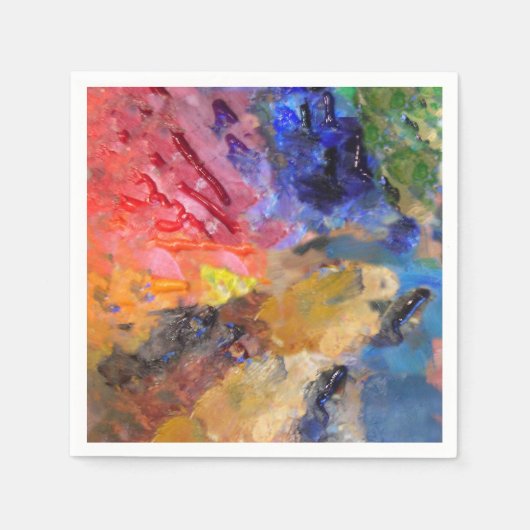 Het Palet van de Kunstenaar van de Schilder Kleurr Servetten (Voorkant)