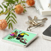 Het palet van de Natuur" Sleutelhanger (Zijkant)