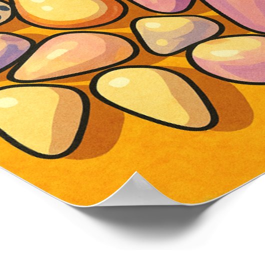 Het palet van de oceaan poster (Hoek)