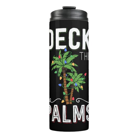 Het palmpalm Tropical Hawaii-kerstpalm decimeert Thermosbeker (Voorkant)