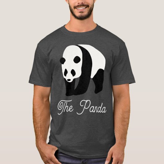 Het Panda kleurenblok T-shirt (Voorkant)