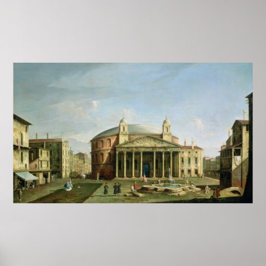 Het Pantheon in Rome Poster (Voorkant)