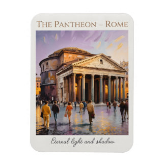 Het Pantheon Rome Italië Aquarel Vintage Reis Magneet