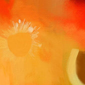 Het papaverhuis - olieverfschilderij canvas afdruk