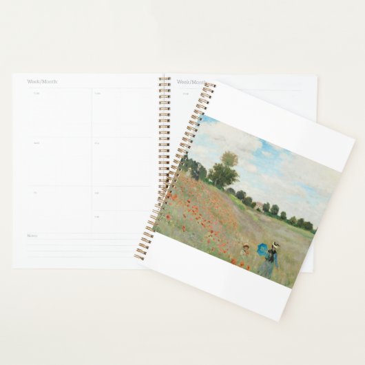 Het papaverveld bij Argenteuil door Claude Monet Planner (Display)
