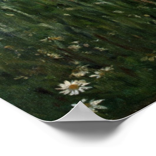 Het papaverveld poster (Hoek)